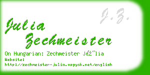 julia zechmeister business card